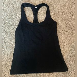 Black lululemon racer back tank